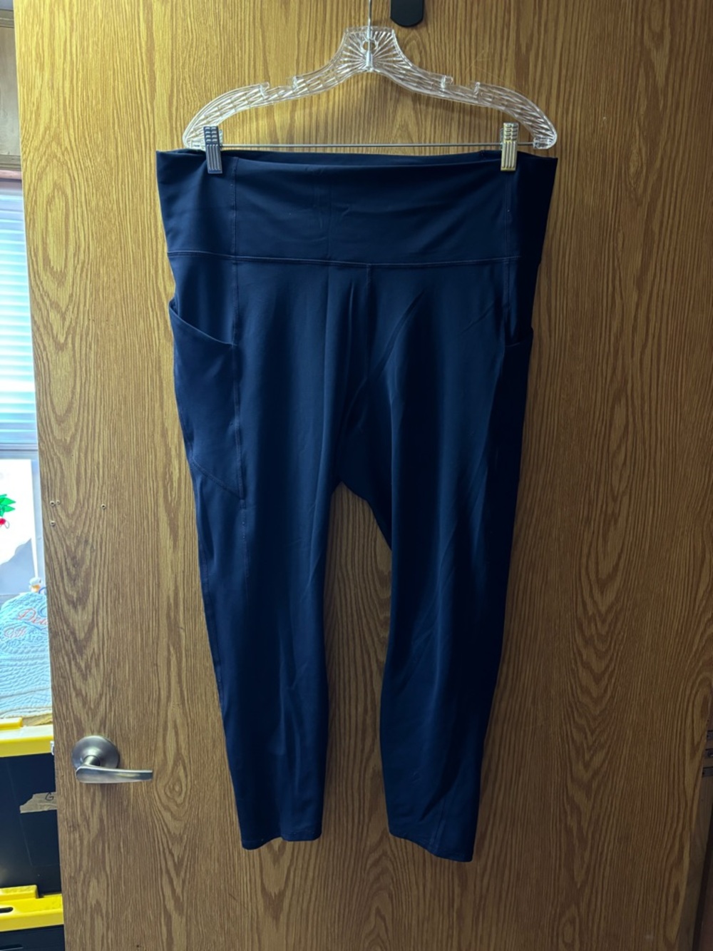 Fabletics Navy Blue High-Waisted Leggings